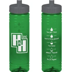 Halcyon Water Bottle with Droplet Graphics - 24 oz