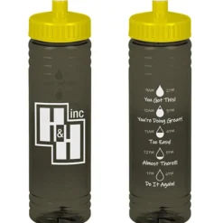 Halcyon Water Bottle with Droplet Graphics - 24 oz