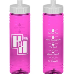 Halcyon Water Bottle with Droplet Graphics - 24 oz