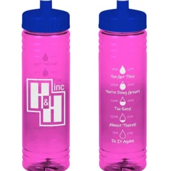 Halcyon Water Bottle with Droplet Graphics - 24 oz