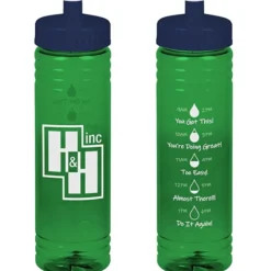 Halcyon Water Bottle with Droplet Graphics - 24 oz