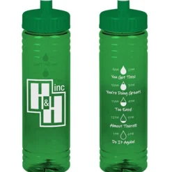 Halcyon Water Bottle with Droplet Graphics - 24 oz