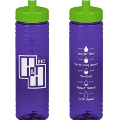 Halcyon Water Bottle with Droplet Graphics - 24 oz
