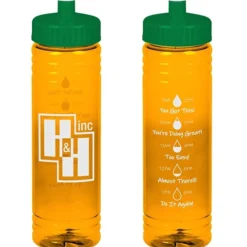 Halcyon Water Bottle with Droplet Graphics - 24 oz