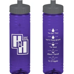 Halcyon Water Bottle with Droplet Graphics - 24 oz