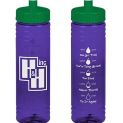 Halcyon Water Bottle with Droplet Graphics - 24 oz
