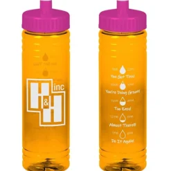 Halcyon Water Bottle with Droplet Graphics - 24 oz
