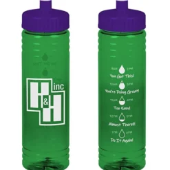 Halcyon Water Bottle with Droplet Graphics - 24 oz