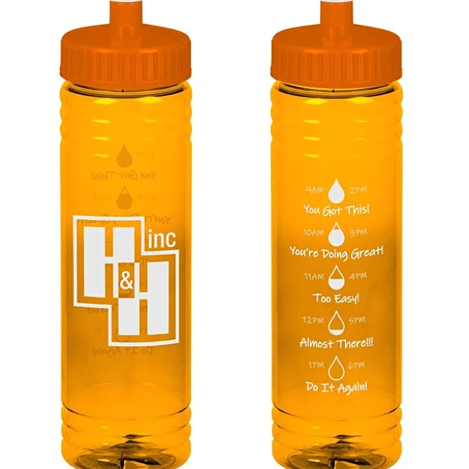 Halcyon Water Bottle with Droplet Graphics - 24 oz