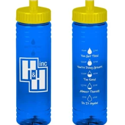 Halcyon Water Bottle with Droplet Graphics - 24 oz