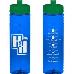 Halcyon Water Bottle with Droplet Graphics - 24 oz