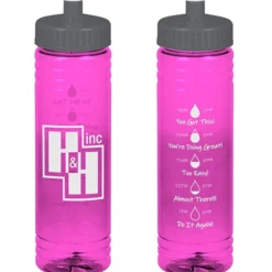 Halcyon Water Bottle with Droplet Graphics - 24 oz