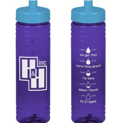 Halcyon Water Bottle with Droplet Graphics - 24 oz