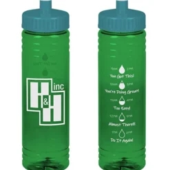 Halcyon Water Bottle with Droplet Graphics - 24 oz