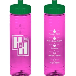 Halcyon Water Bottle with Droplet Graphics - 24 oz