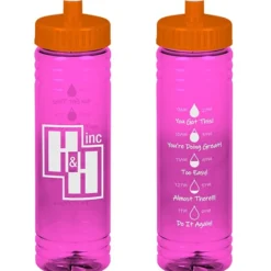 Halcyon Water Bottle with Droplet Graphics - 24 oz