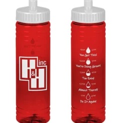 Halcyon Water Bottle with Droplet Graphics - 24 oz
