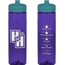 Halcyon Water Bottle with Droplet Graphics - 24 oz