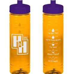 Halcyon Water Bottle with Droplet Graphics - 24 oz
