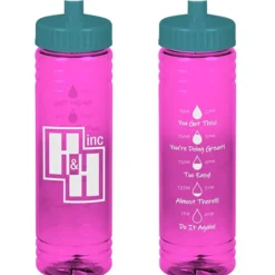 Halcyon Water Bottle with Droplet Graphics - 24 oz