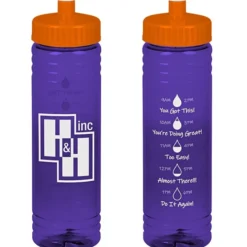 Halcyon Water Bottle with Droplet Graphics - 24 oz