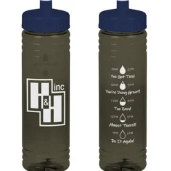 Halcyon Water Bottle with Droplet Graphics - 24 oz