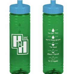 Halcyon Water Bottle with Droplet Graphics - 24 oz
