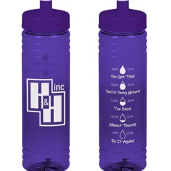 Halcyon Water Bottle with Droplet Graphics - 24 oz