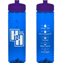 Halcyon Water Bottle with Droplet Graphics - 24 oz