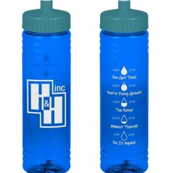 Halcyon Water Bottle with Droplet Graphics - 24 oz