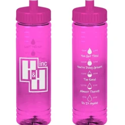 Halcyon Water Bottle with Droplet Graphics - 24 oz
