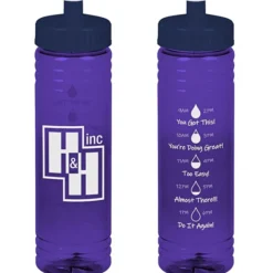 Halcyon Water Bottle with Droplet Graphics - 24 oz