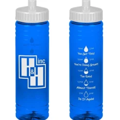 Halcyon Water Bottle with Droplet Graphics - 24 oz