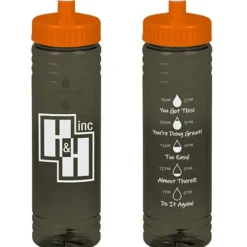 Halcyon Water Bottle with Droplet Graphics - 24 oz