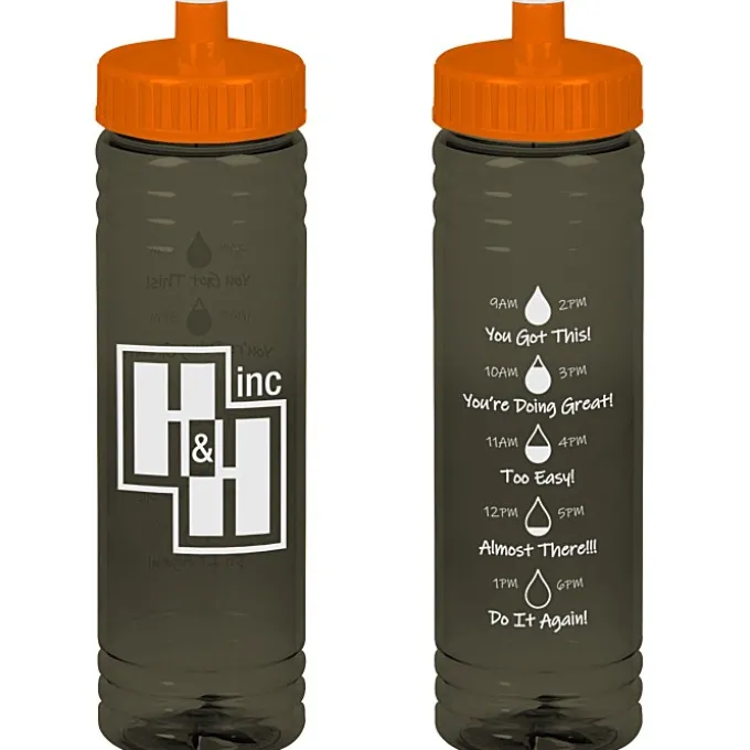 Halcyon Water Bottle with Droplet Graphics - 24 oz