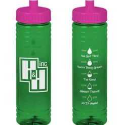 Halcyon Water Bottle with Droplet Graphics - 24 oz