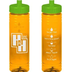 Halcyon Water Bottle with Droplet Graphics - 24 oz