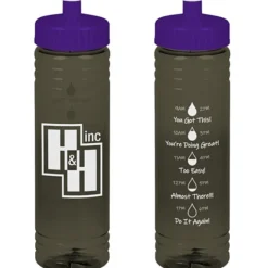Halcyon Water Bottle with Droplet Graphics - 24 oz