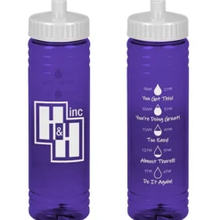 Halcyon Water Bottle with Droplet Graphics - 24 oz