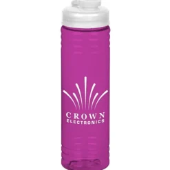 Halcyon Water Bottle with Flip Drink Lid - 24 oz