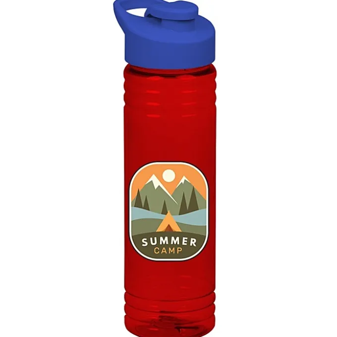 Halcyon Water Bottle with Flip Carry Lid - 24 oz - Full Color