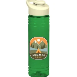 Halcyon Water Bottle with Flip Carry Lid - 24 oz - Full Color