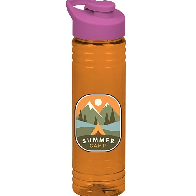 Halcyon Water Bottle with Flip Carry Lid - 24 oz - Full Color