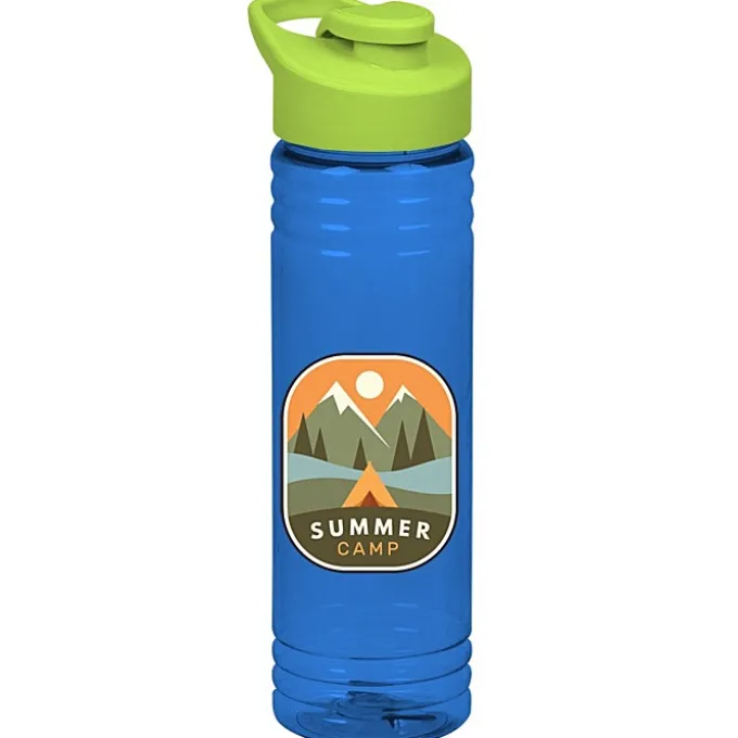 Halcyon Water Bottle with Flip Carry Lid - 24 oz - Full Color
