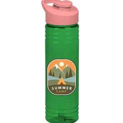 Halcyon Water Bottle with Flip Carry Lid - 24 oz - Full Color