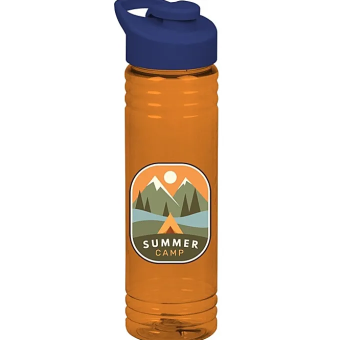 Halcyon Water Bottle with Flip Carry Lid - 24 oz - Full Color