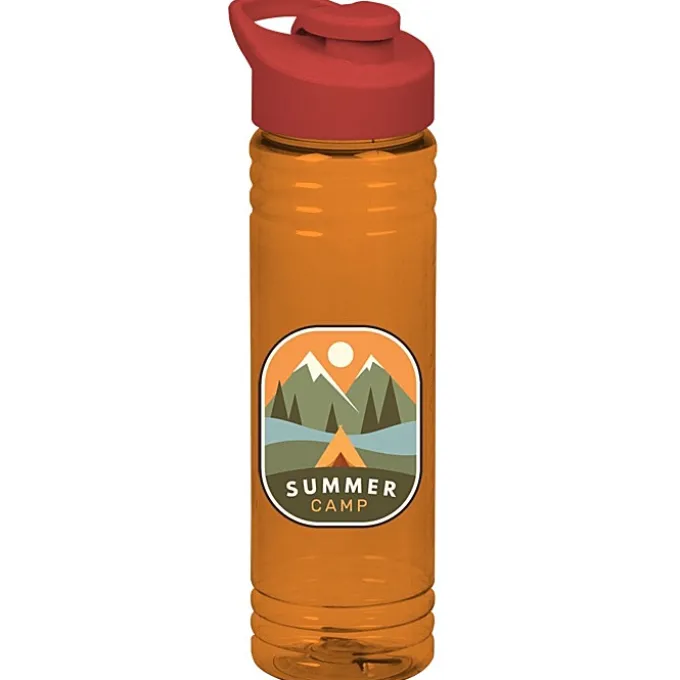 Halcyon Water Bottle with Flip Carry Lid - 24 oz - Full Color