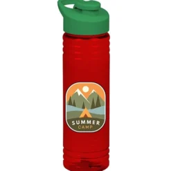 Halcyon Water Bottle with Flip Carry Lid - 24 oz - Full Color