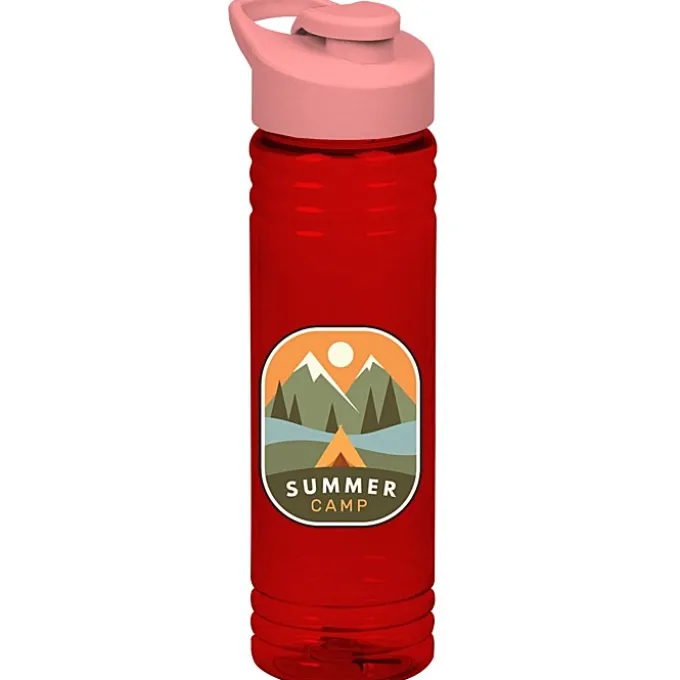 Halcyon Water Bottle with Flip Carry Lid - 24 oz - Full Color
