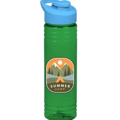 Halcyon Water Bottle with Flip Carry Lid - 24 oz - Full Color